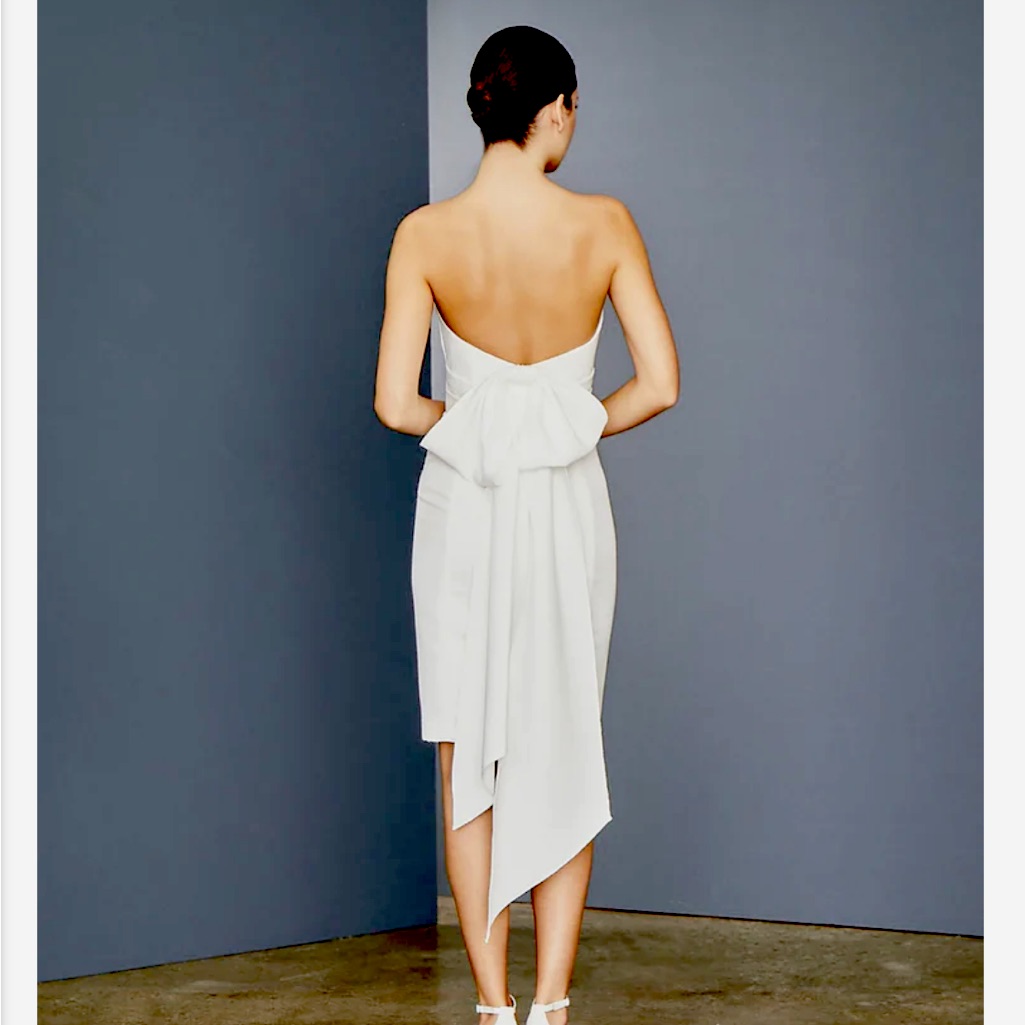 Amsale Lw150 - Bow Back Dress